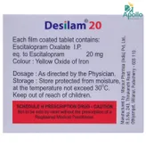 Desilam 20 Tablet 10's, Pack of 10 TABLETS