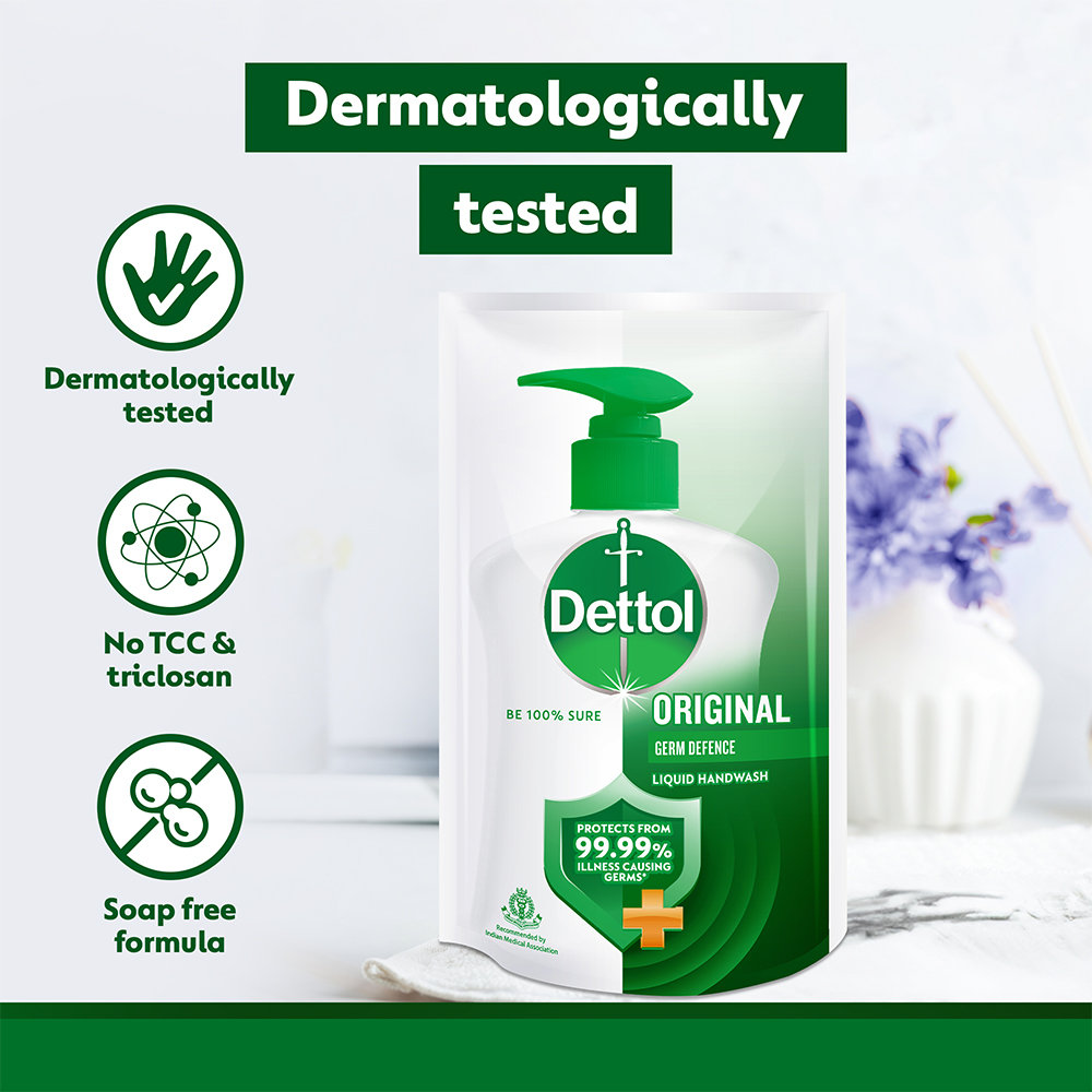 Dettol Original Liquid Handwash, 175 ml Refill Pack, Pack of 1 Dettol Original Liquid Handwash, 175 ml Refill Pack, Pack of 1