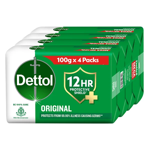 Dettol Original Soap, 4x100 gm, Pack of 1