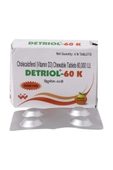 Detriol-60K Orange Flavour Sugar Free Chewable Tablet 4's