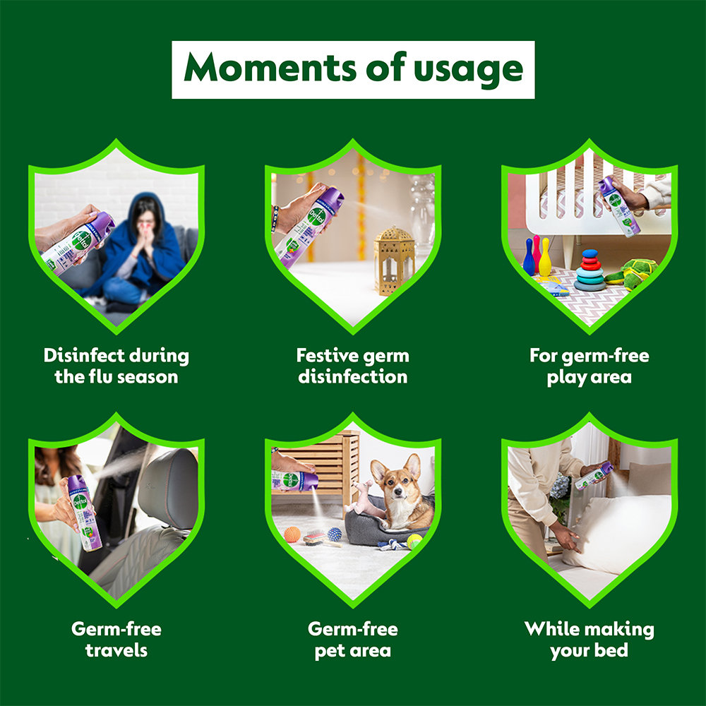 Dettol Disinfectant Orchard Bloom Spray, 225 ml, Pack of 1 Dettol Disinfectant Orchard Bloom Spray, 225 ml, Pack of 1