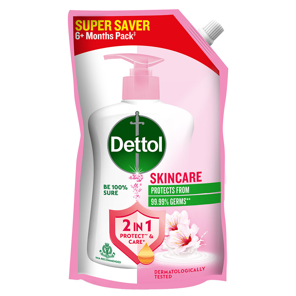 Dettol Skincare Liquid Handwash Pouch 750 ml, Pack of 1 Dettol Skincare Liquid Handwash Pouch 750 ml, Pack of 1
