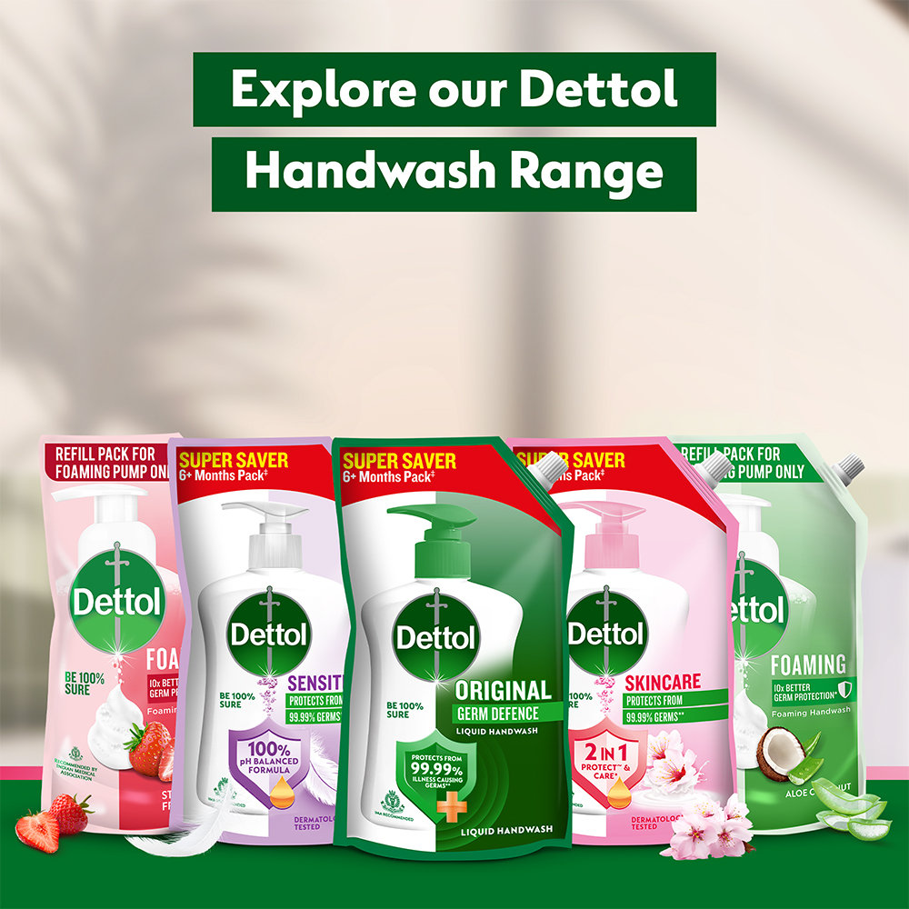 Dettol Skincare Liquid Handwash Pouch 750 ml, Pack of 1 Dettol Skincare Liquid Handwash Pouch 750 ml, Pack of 1