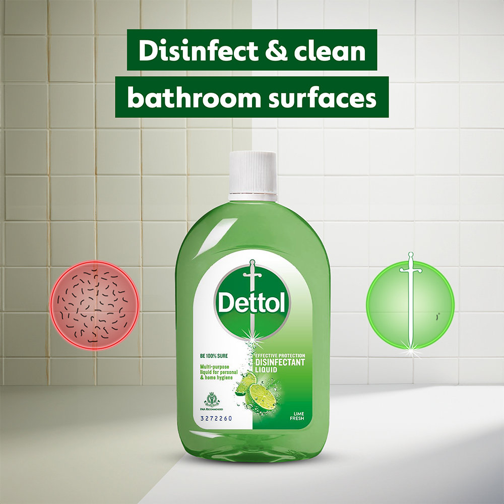 Dettol Lime Fresh Disinfectant Liquid, 1 Litre, Pack of 1 Dettol Lime Fresh Disinfectant Liquid, 1 Litre, Pack of 1