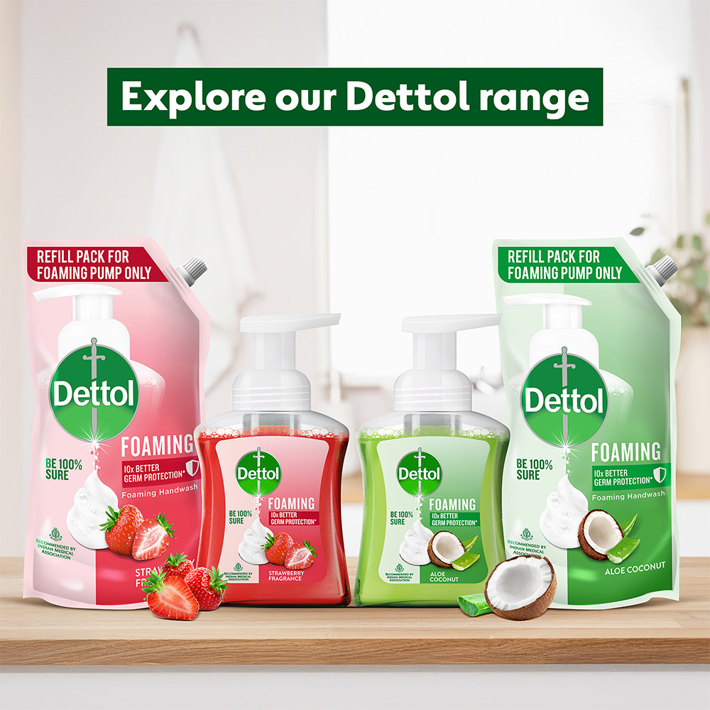 Dettol Aloe Coconut Foaming Handwash Pump, 250 ml, Pack of 1 Dettol Aloe Coconut Foaming Handwash Pump, 250 ml, Pack of 1