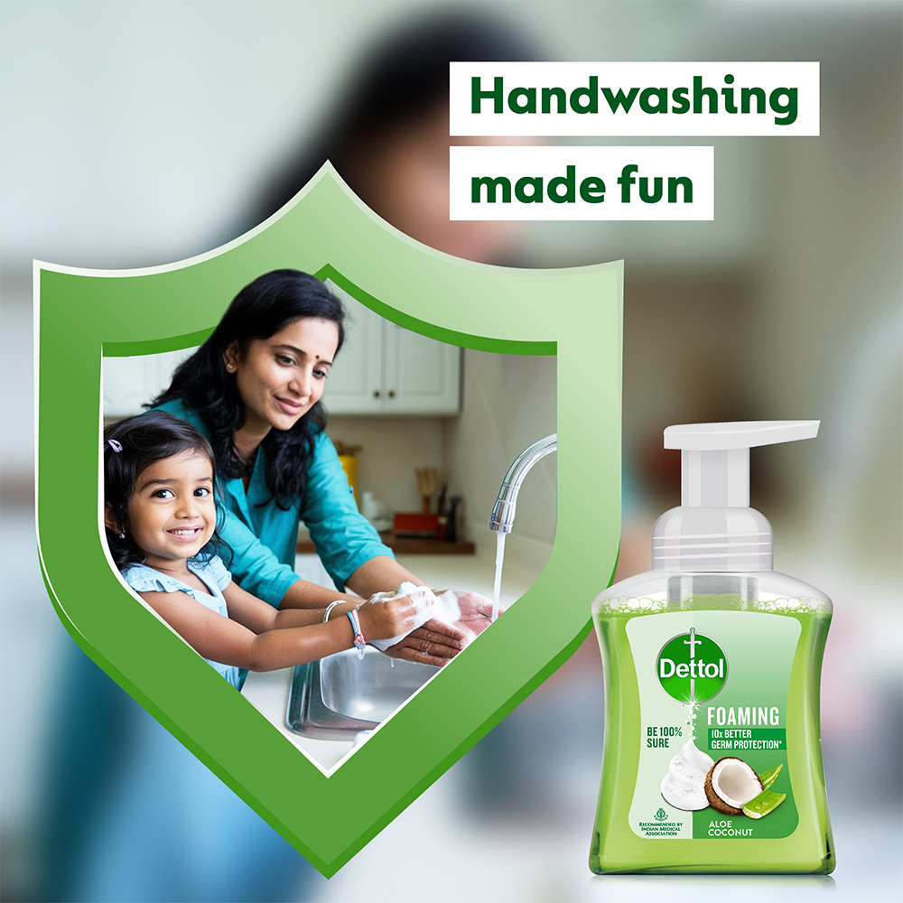 Dettol Aloe Coconut Foaming Handwash Pump, 250 ml, Pack of 1 Dettol Aloe Coconut Foaming Handwash Pump, 250 ml, Pack of 1