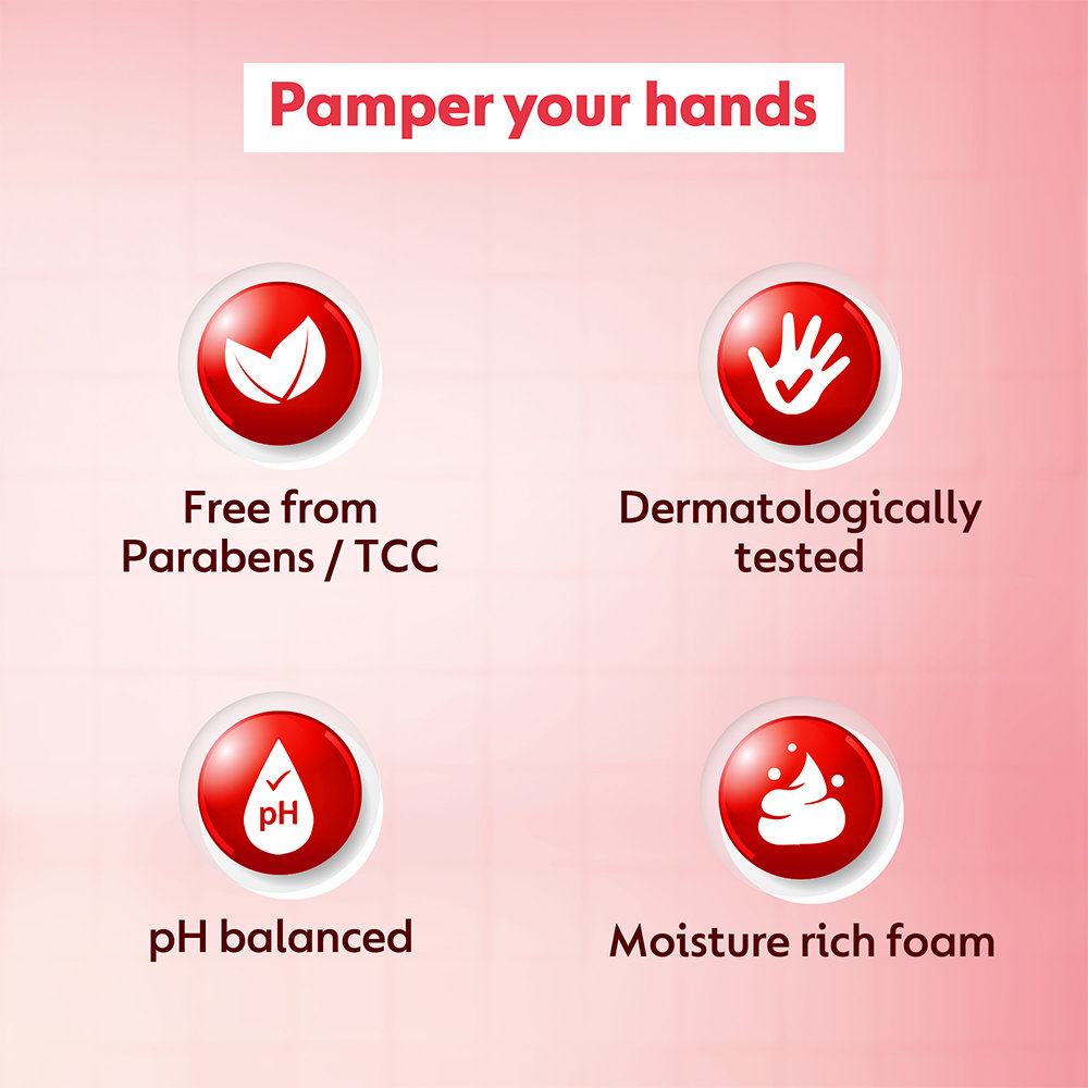 Dettol Strawberry Foaming Handwash Pump 250 ml | 10X Better Germ Protection | With Strawberry Fragrance | pH Balanced | IMA Recomended, Pack of 1 Dettol Strawberry Foaming Handwash Pump 250 ml | 10X Better Germ Protection | With Strawberry Fragrance | pH Balanced | IMA Recomended, Pack of 1