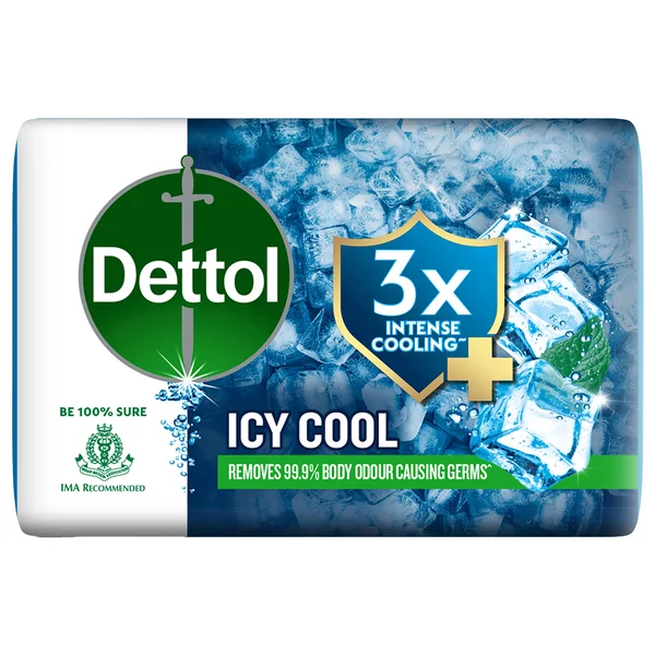 Dettol Icy Cool Bathing Soap Bar, 100 g
