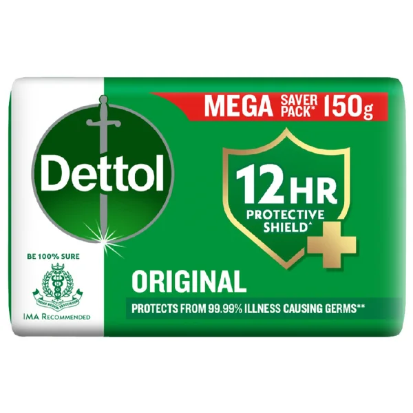 Dettol Original Bathing Soap Bar, 150 g