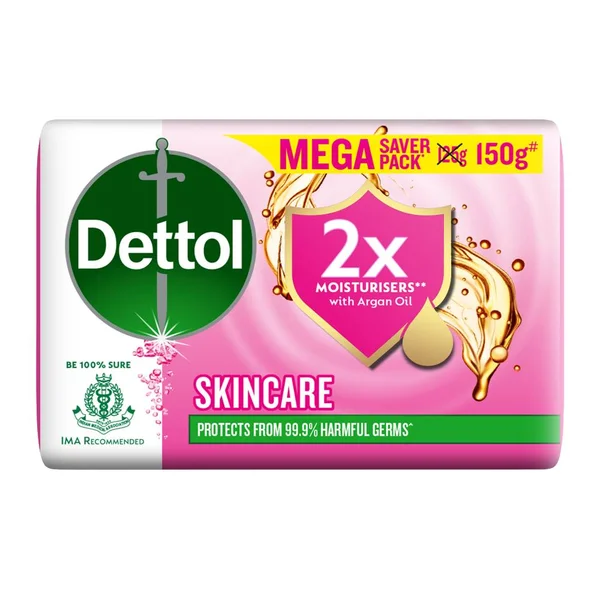Dettol Skin Care Moisturizing Beauty Bathing Soap, 150 gm, Pack of 1
