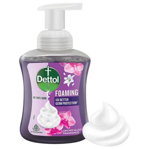 Dettol Orchid & Lily Foaming Handwash Pump, 250ml