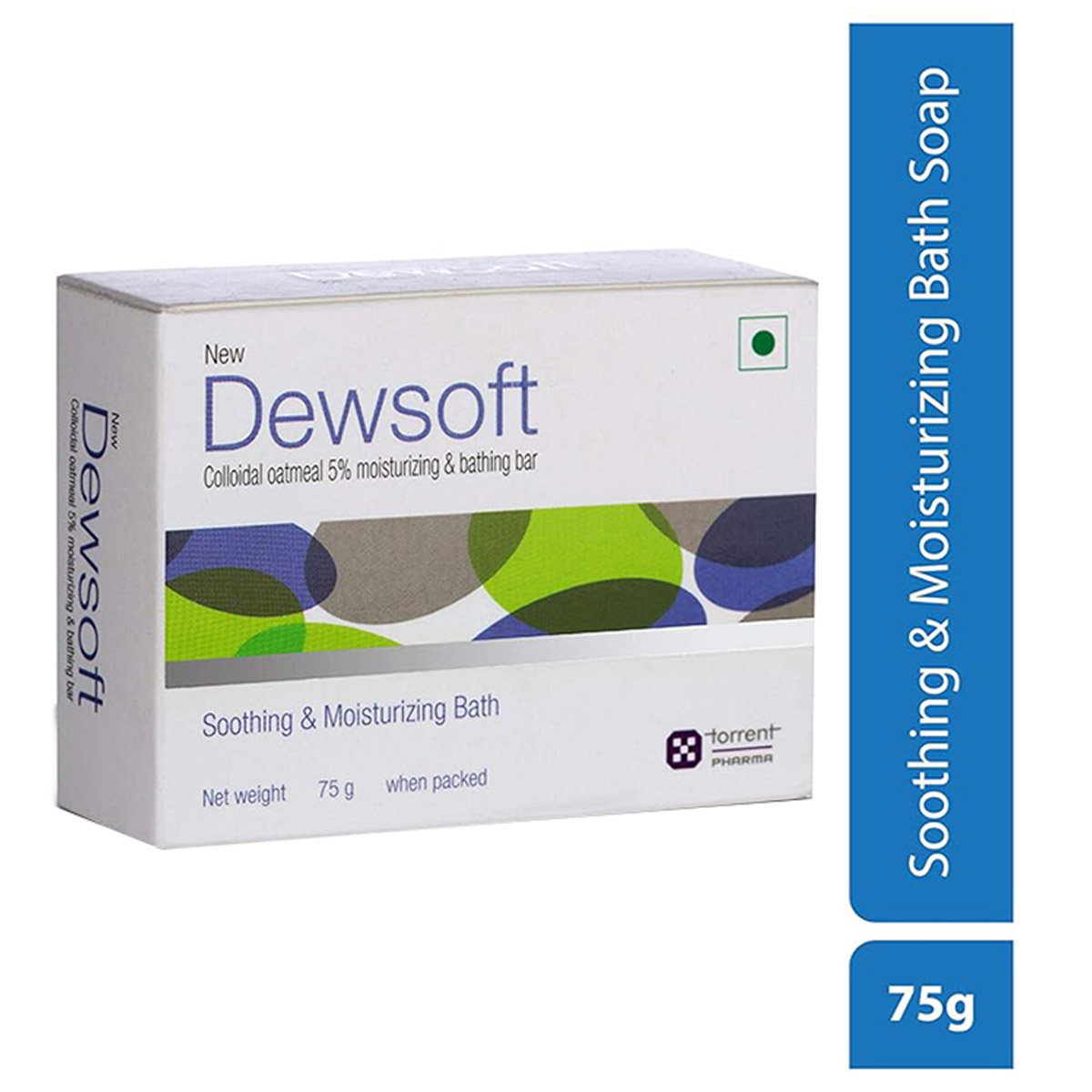 New Dewsoft Bathing Bar 75 gm | Colloidal Oatmeal | Cleanses, Soothes & Moisturises | For Dry Skin, Pack of 1 New Dewsoft Bathing Bar 75 gm | Colloidal Oatmeal | Cleanses, Soothes & Moisturises | For Dry Skin, Pack of 1