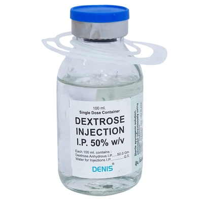 Denis Dextrose IV 50% Injection 100 ml, Pack of 1 Injection