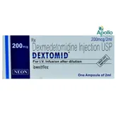 DEXTOMID 200MCG INJECTION 2ML, Pack of 1 INJECTION