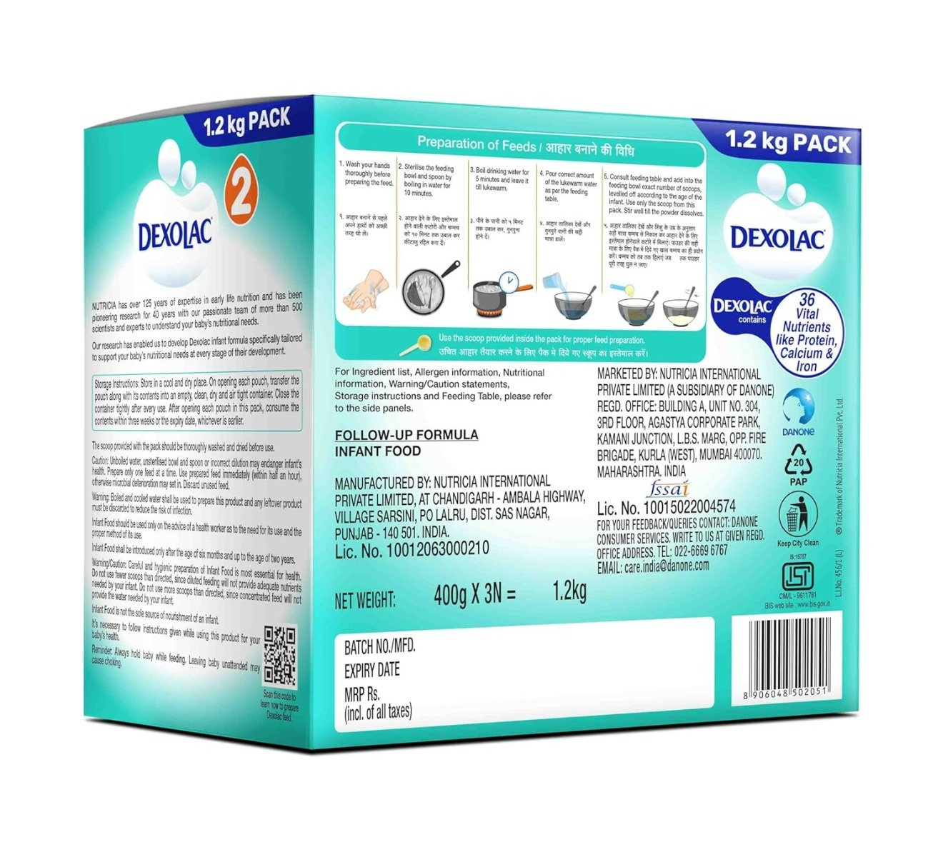 Dexolac Follow-Up Formula Stage 2 Powder (6-12 Months), 1.2 kg, Pack of 1 Dexolac Follow-Up Formula Stage 2 Powder (6-12 Months), 1.2 kg, Pack of 1