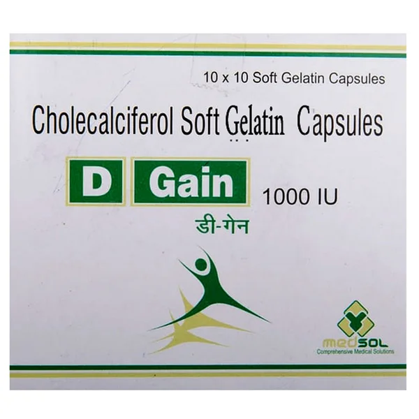 D Gain Capsule 1000IU 10's