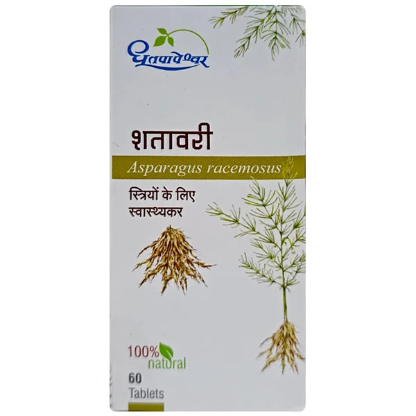 Dhootapapeshwar Shatavari Asparagus Racemosus, 60 Tablets