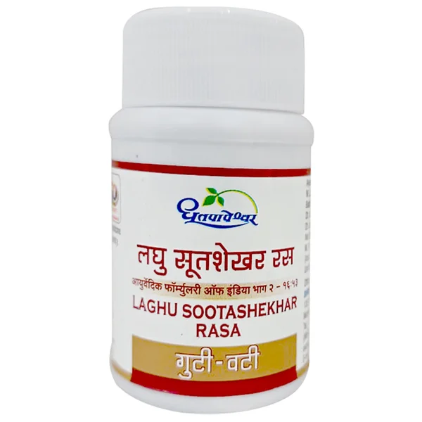 Dhootapapeshwar Laghu Sootashekhar Rasa, 60 Tablets