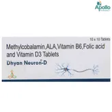Dhyan Neuron-D Tablet 10's, Pack of 10 TABLETS