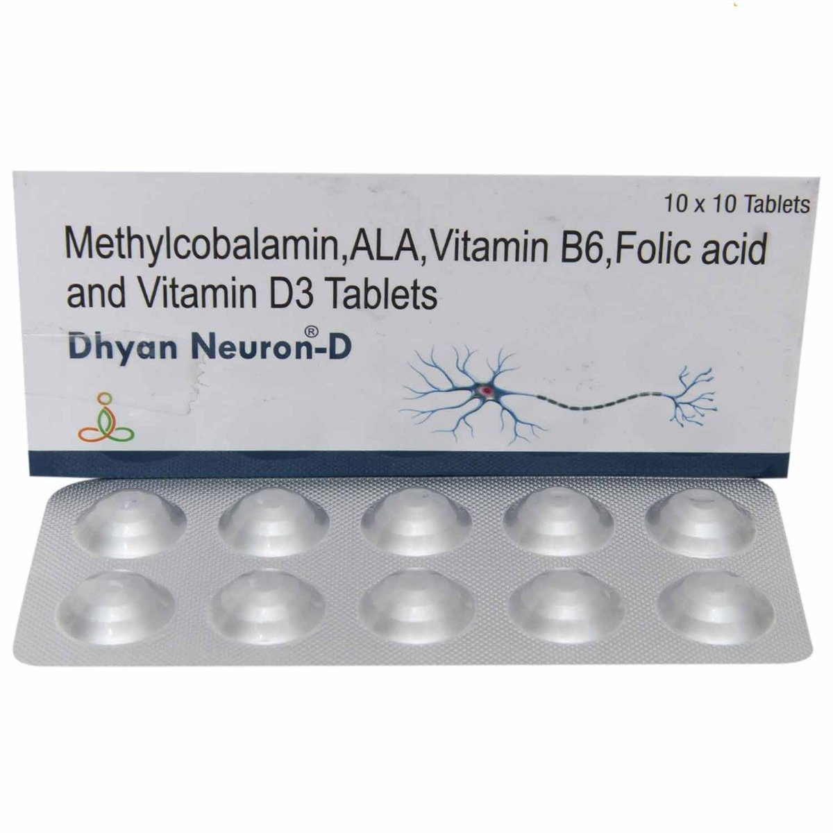 Dhyan Neuron-D Tablet 10's, Pack of 10 Dhyan Neuron-D Tablet 10's, Pack of 10