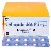 Diapride 2 mg Tablet 10's, Pack of 10 TabletS
