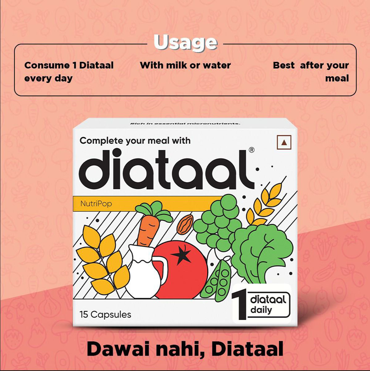 Diataal Multivitamin For Men & Women 15 Capsules |B-complex, Biotin, Zinc, Copper | Immunity, Energy, Skin, Hair | Health Supplement for Men & Women, Pack of 15 Diataal Multivitamin For Men & Women 15 Capsules |B-complex, Biotin, Zinc, Copper | Immunity, Energy, Skin, Hair | Health Supplement for Men & Women, Pack of 15