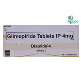 Diapride-4 Tablet 10's, Pack of 10 TABLETS