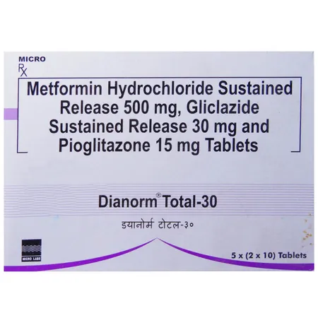 Dianorm Total-30 Tablet 10's