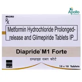 Diapride M1 Forte Tablet 10's, Pack of 10 TABLETS