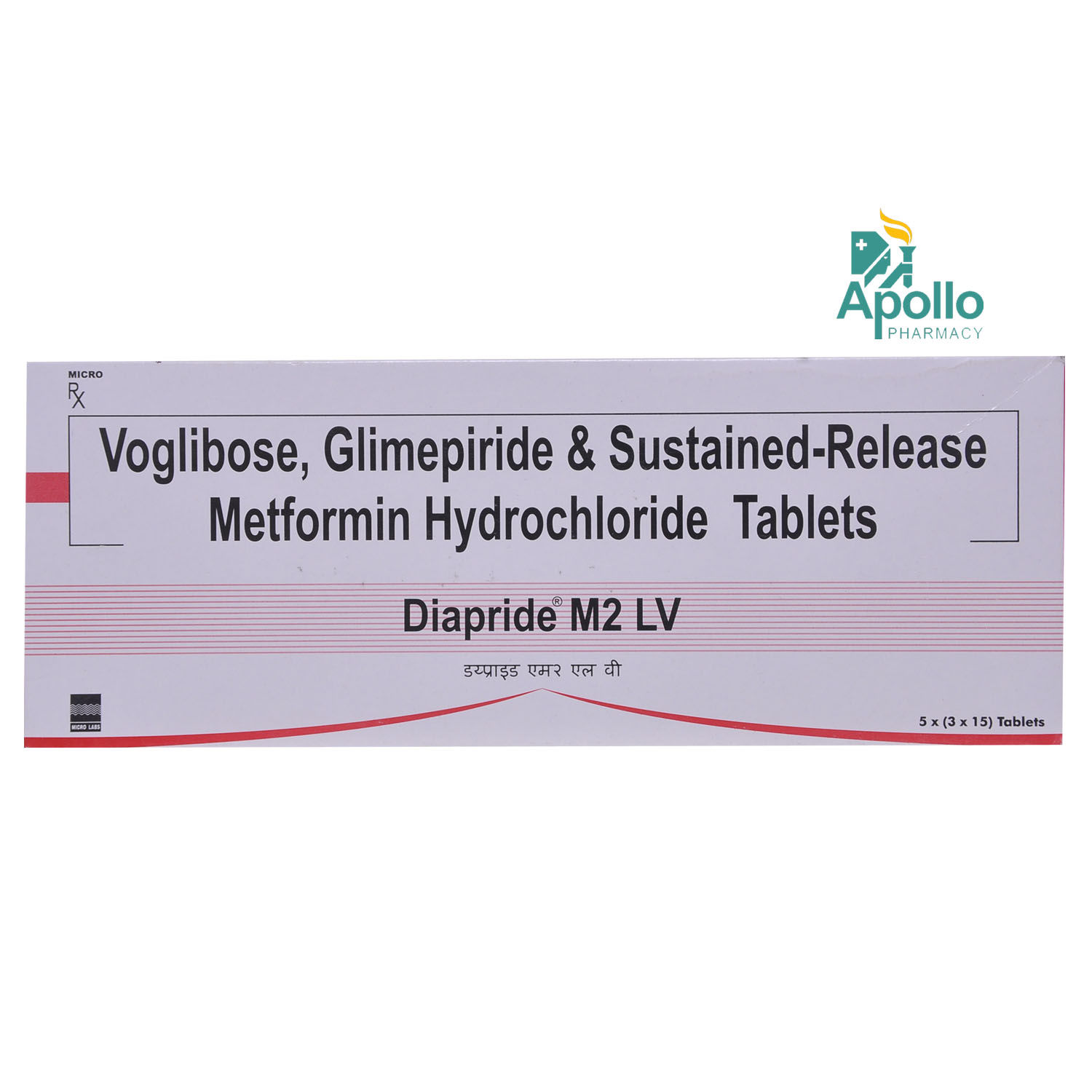 Buy Diapride M2 LV Tablet 15's Online