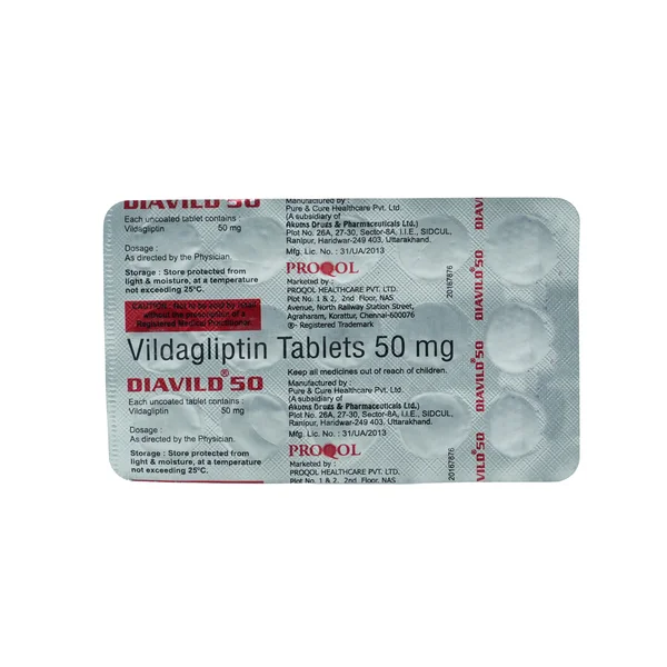 Diavild 50Mg Tablet 15'S