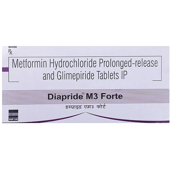Diapride M3 Forte Tablet 15's