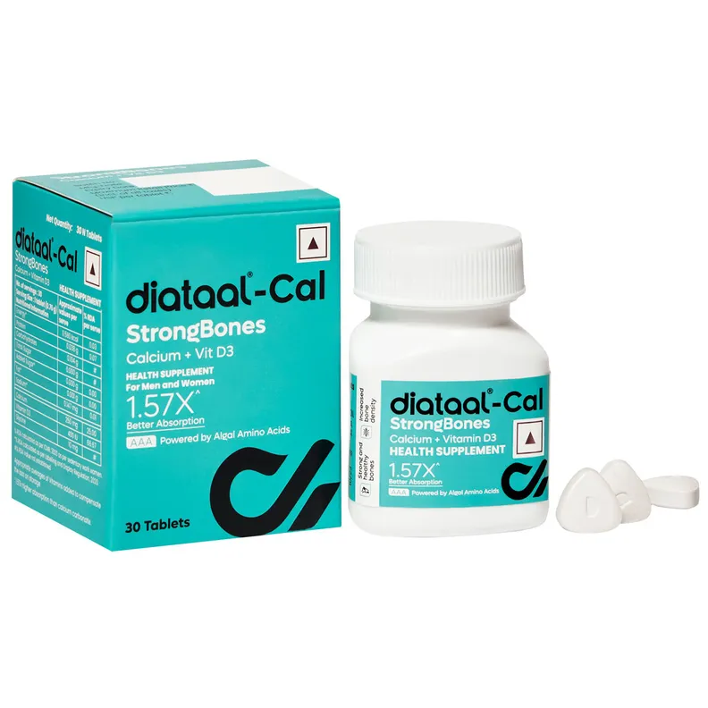 Strong Cal Tablet Buy Diataal Cal Strong Bones 30 Tablets | Clinically Tested AAA Calcium ...