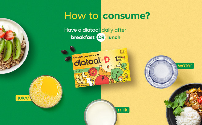 Diataal-D Multivitamin For Men & Women 30 Capsules | vit. D, ALA, B-complex | Sustained Energy | Heart Health | Healthy Blood Sugar Management, Pack of 30 Diataal-D Multivitamin For Men & Women 30 Capsules | vit. D, ALA, B-complex | Sustained Energy | Heart Health | Healthy Blood Sugar Management, Pack of 30