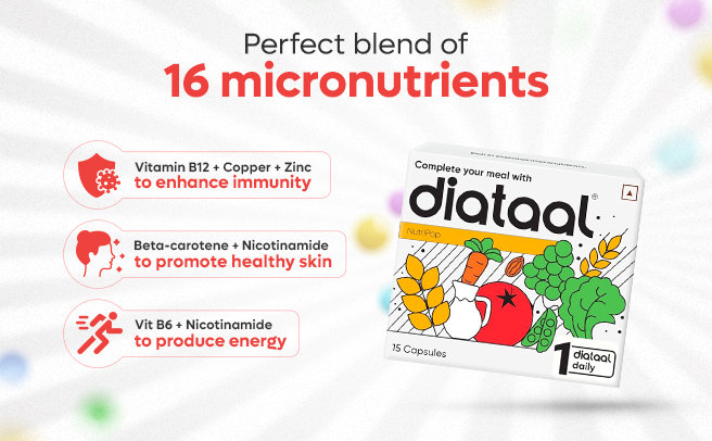 Diataal Multivitamin For Men & Women 15 Capsules |B-complex, Biotin, Zinc, Copper | Immunity, Energy, Skin, Hair | Health Supplement for Men & Women, Pack of 15 Diataal Multivitamin For Men & Women 15 Capsules |B-complex, Biotin, Zinc, Copper | Immunity, Energy, Skin, Hair | Health Supplement for Men & Women, Pack of 15