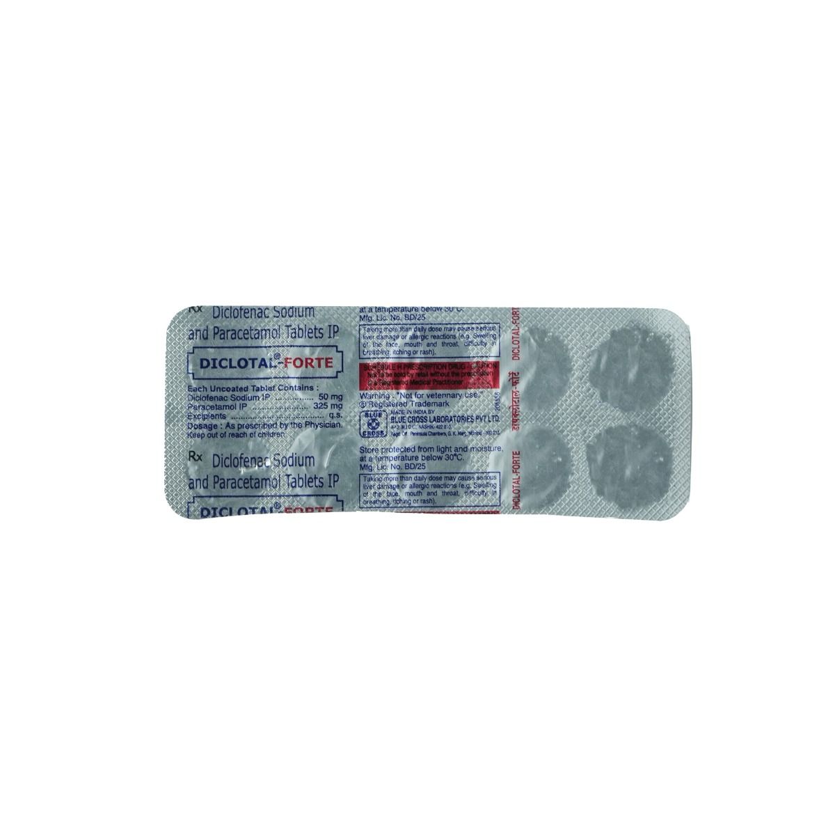 Buy Diclotal Forte Tablet 10's Online