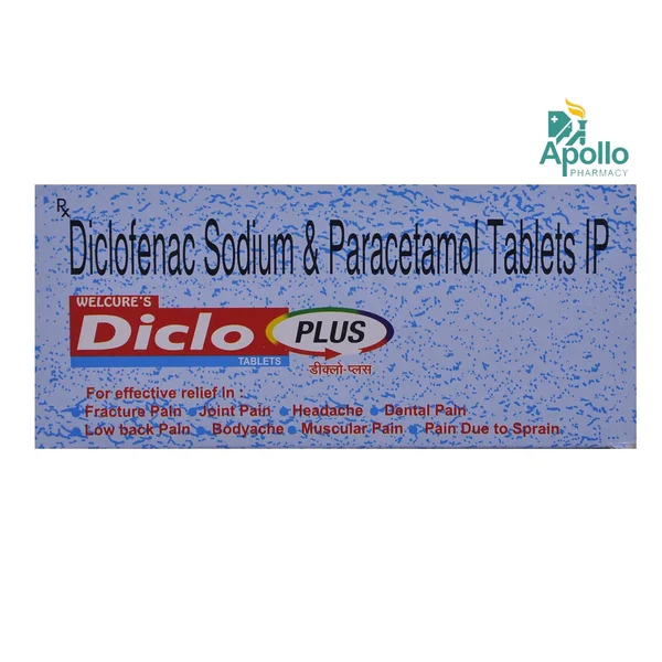 Diclo Plus 50 Tablet 10's, Pack of 10 TabletS