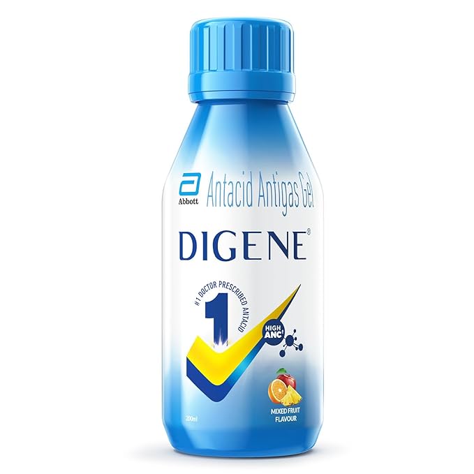 Buy Digene Acidity & Gas Relief Gel Mixed Fruit Flavour, 200 ml Online