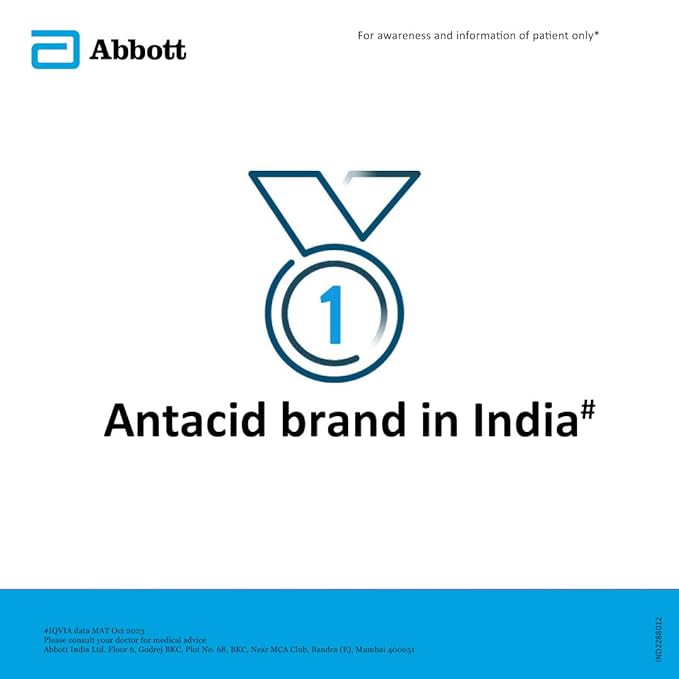 Digene Acidity & Gas Relief Gel Mixed Fruit Flavour, 200 ml, Pack of 1 Digene Acidity & Gas Relief Gel Mixed Fruit Flavour, 200 ml, Pack of 1