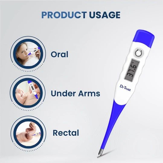 Dr Trust USA Digital Thermometer Flexible Tip 608, 1 Count, Pack of 1 Dr Trust USA Digital Thermometer Flexible Tip 608, 1 Count, Pack of 1