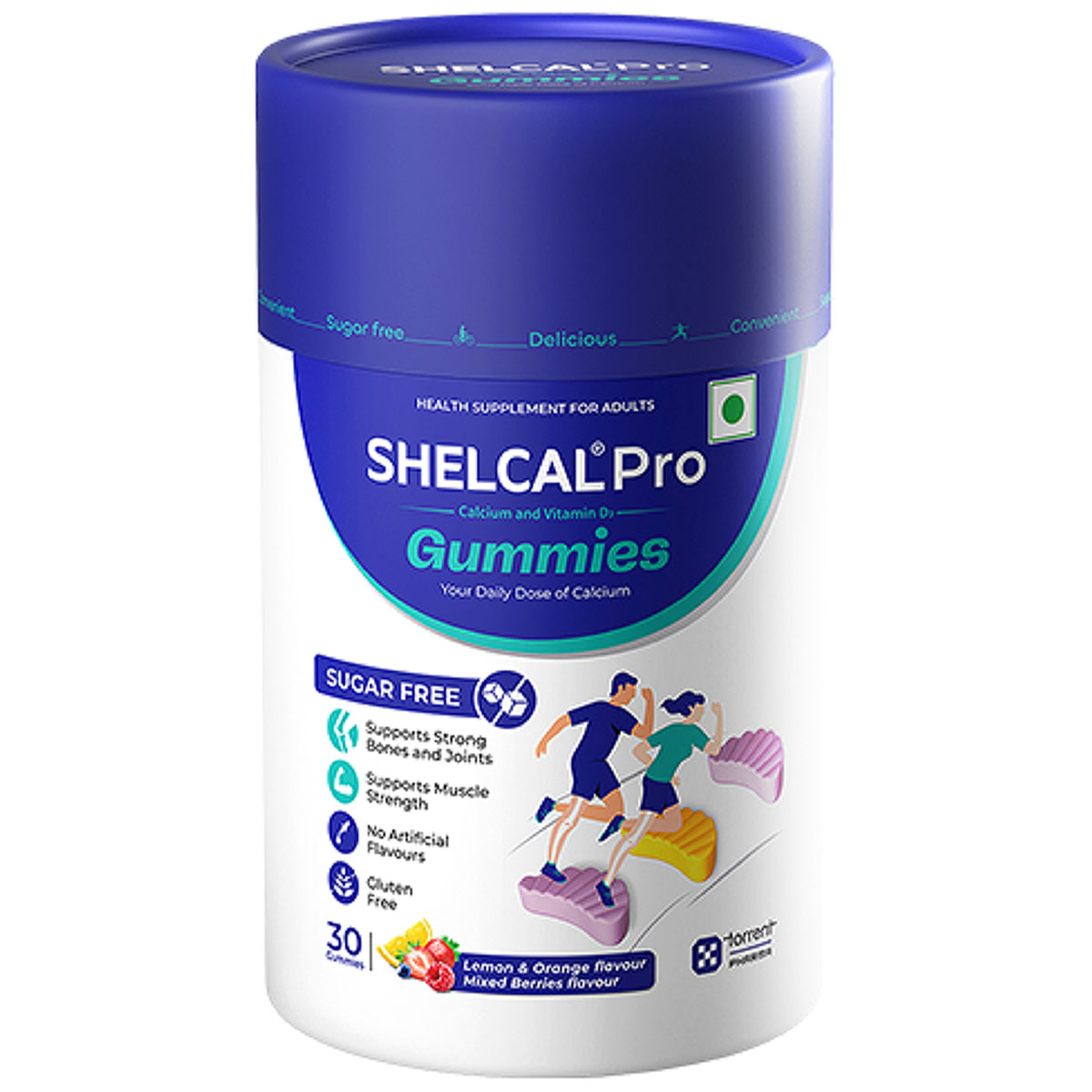 Shelcal Pro Sugar Free Lemon & Orange-Mixed Berries Flavour Gummies 30's, Pack of 1 GUMMIES Shelcal Pro Sugar Free Lemon & Orange-Mixed Berries Flavour Gummies 30's, Pack of 1 GUMMIES