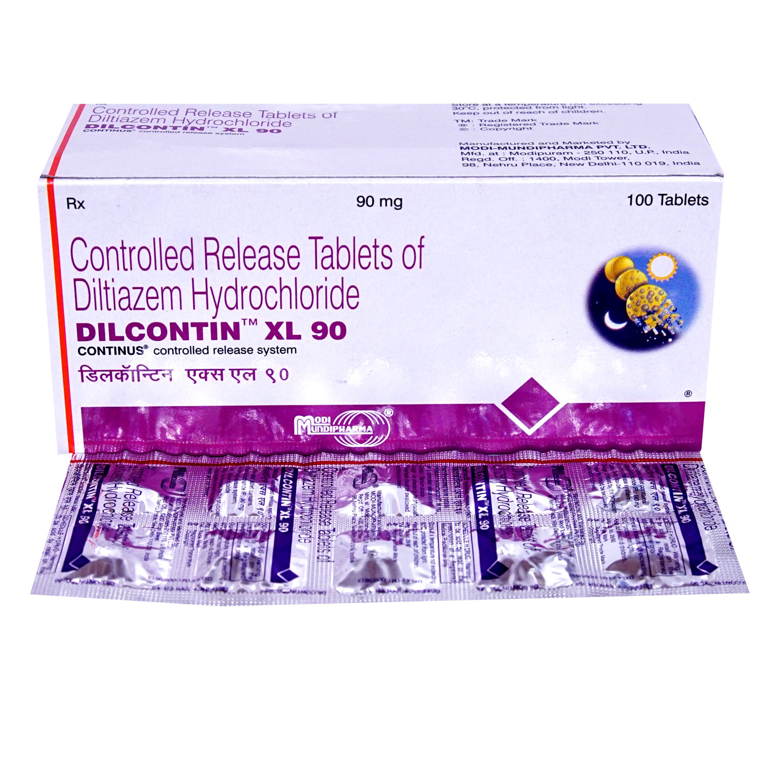 Dilcontin XL 90 Tablet 10's, Pack of 10 TABLETS Dilcontin XL 90 Tablet 10's, Pack of 10 TABLETS