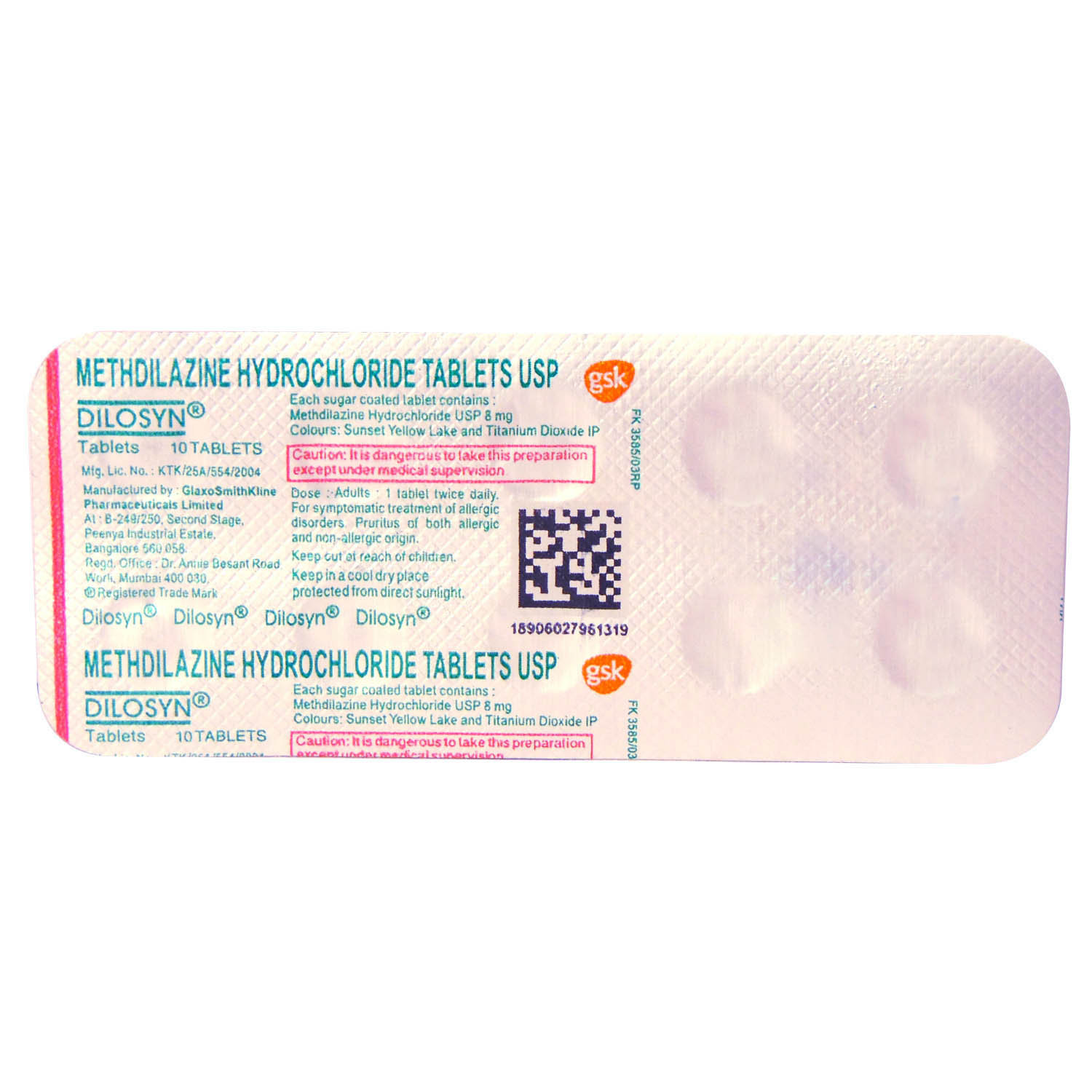 DILOSYN TABLET, Pack of 10 TABLETS DILOSYN TABLET, Pack of 10 TABLETS