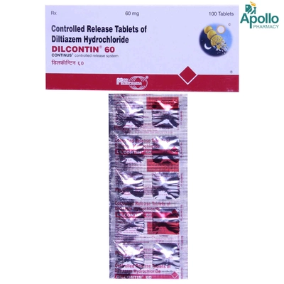 Dilcontin 60 Tablet 10's, Pack of 10 TabletS