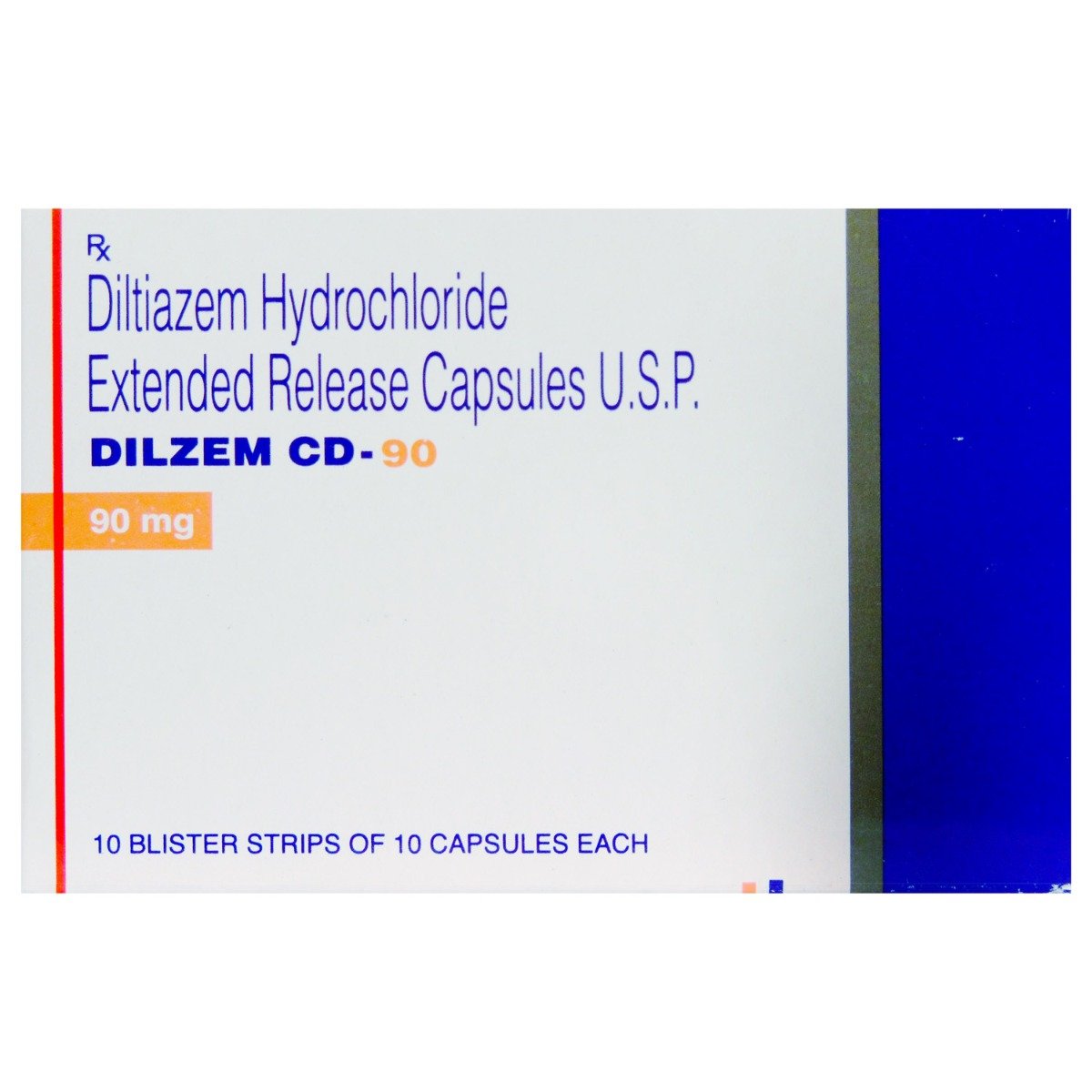 Dilzem CD-90 Capsule 10's, Pack of 10 CAPSULES Dilzem CD-90 Capsule 10's, Pack of 10 CAPSULES