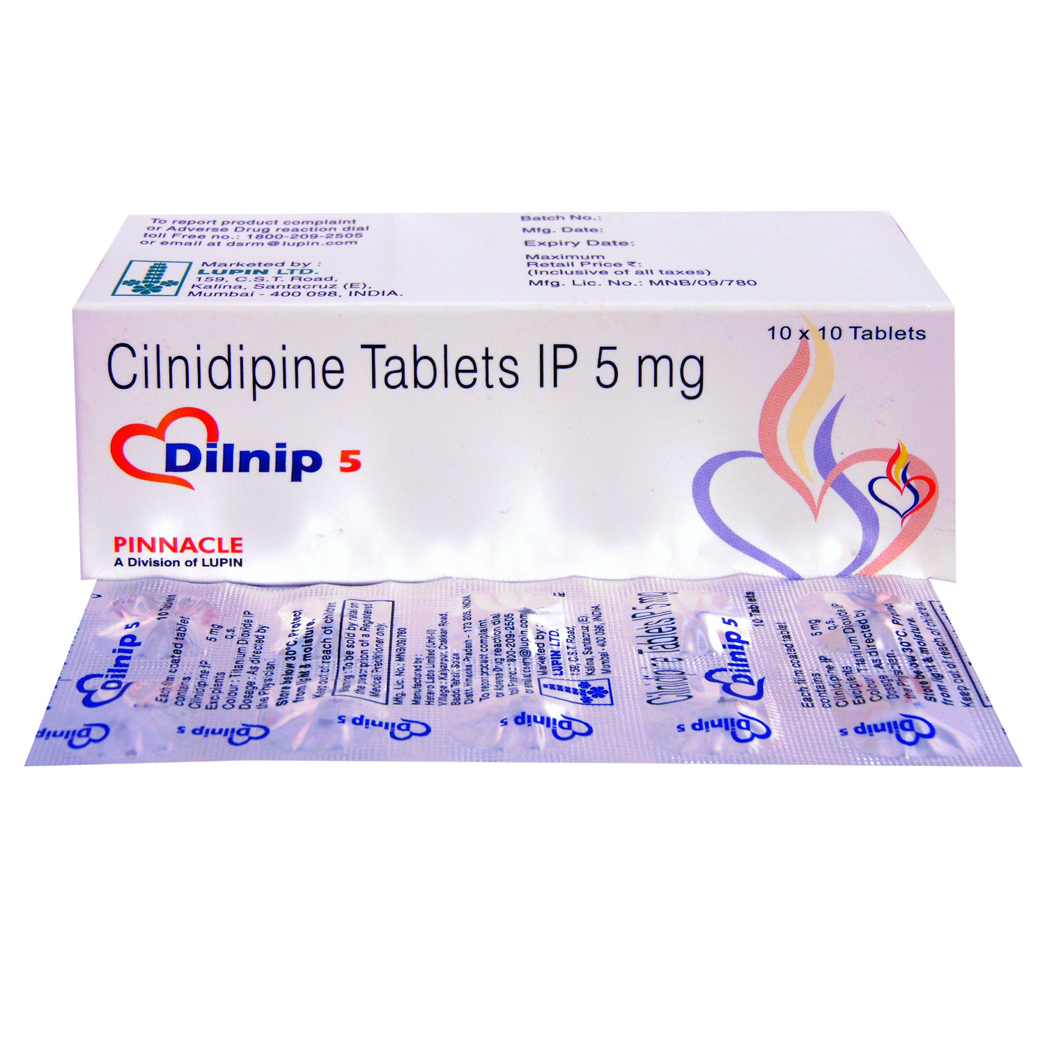 Dilnip 5 Tablet 10's, Pack of 10 TABLETS Dilnip 5 Tablet 10's, Pack of 10 TABLETS