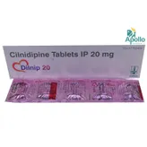 Dilnip 20 Tablet 10's, Pack of 10 TabletS