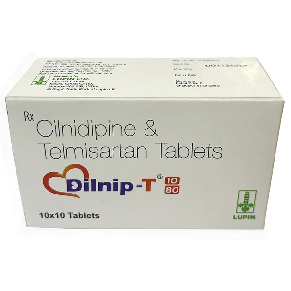 Dilnip-T 10/80 Tablet 10's, Pack of 10