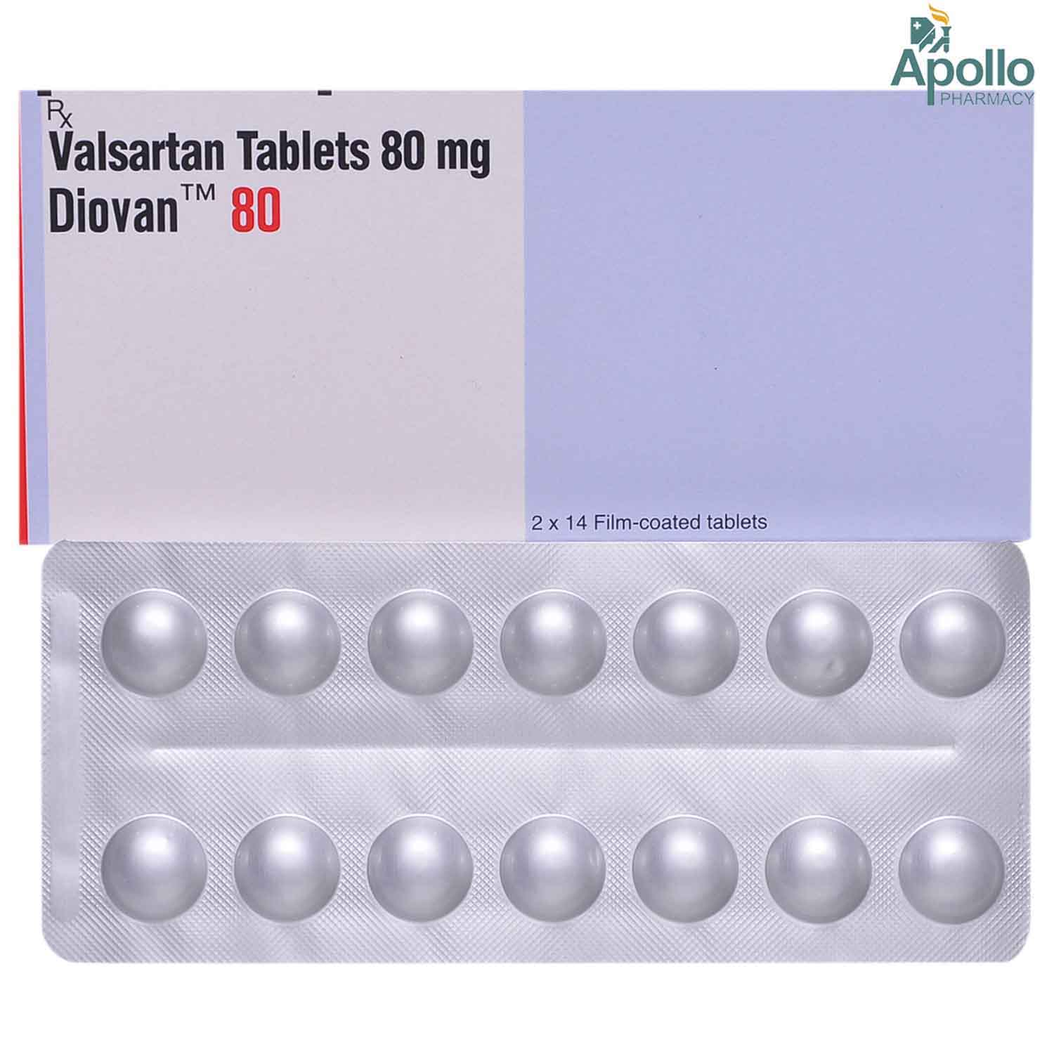 Buy Diovan 80 Tablet 14's Online