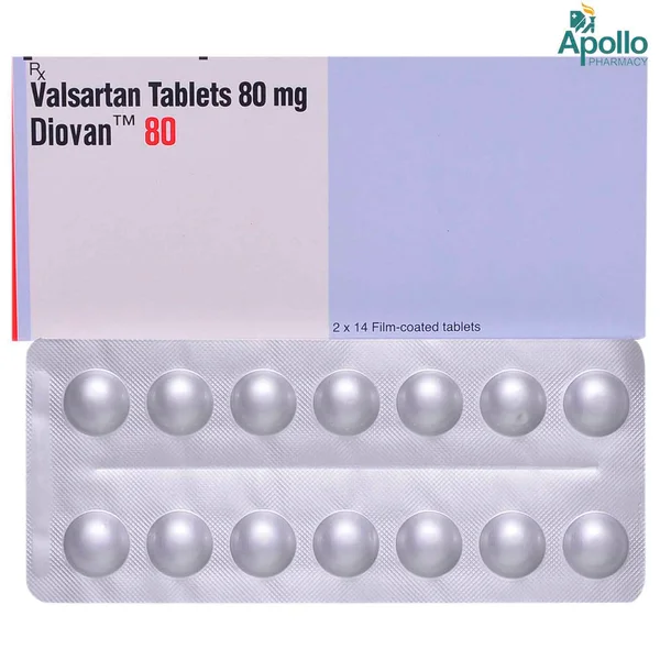 Diovan 80 Tablet 14's, Pack of 14 TABLETS